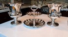 Vintage Silverplate Champagne Coolers   F b  Rogers Two-tier Serving Stand Set