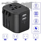 Universal Travel Adapter Converter International Wall Charger Ac Usb Power Plug