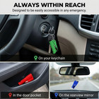 4pcs Glass Break Window Breaker Punch Seat Belt Cutter Keychain Car Escape Tool