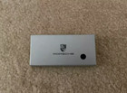 New Genuine Porsche Leather Crest Key Ring Fob Chain Black Wap0500950e