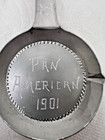 1901 Pan American Expo World s Fair Souvenir Tiny Aluminum Frying Pan 5  Dec