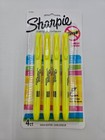 Sharpie Highlighter Smear Guard Yellow Chisel Tip 4 Pk- Lot Of 4  16 Markers 