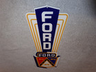 Vintage Ford Jubilee Diecut Car   Truck Dealer 13  Baked Metal Gasoline Oil Sign