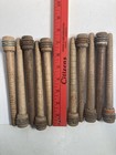 Wood Bobbins Wood Quills Vintage Factory Reclaimed Industrial 7 3 8   Lot Of 10