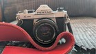 Asahi Pentax K1000 35mm Slr Film Camera W  Smc 50mm Lens And Vivitar 70-210 Lens