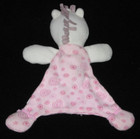 Vitamins Pink Horse Security Blanket Baby Lovey Plush Paisley Small