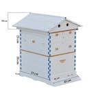 2026 White Wooden Auto Bee Hives Cedarwood   7pcs Beekeeping Honey Hive Frames