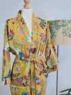 Indian Vintage 100  Cotton Long Beach Maxi Kaftan Dress One Size Caftan Kimono