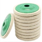  10pcs 4 Inch Wool Felt Polishing Wheel Disc  Round Wool Disc Wheel Pad  Wool 