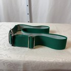 Green Wide Stretch Elastic Belt With Faux Leather Ends Silver Buckle Colorful Xl