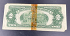 1953 A   Star  2 Two Dollar Usn Legal Tender Note Red Seal Cull Ugly Ripped Tape