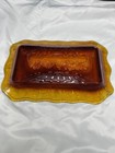 Vintage Tiara Amber Glass  Last Supper Tray 