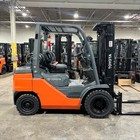 2020 Toyota 8fgu25 5000lb Used Lp Gas Forklift Triple Mast Sideshift 7506 Hours