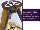 Trinqueta Tripod Wooden Pendulum Stand  Dowsing Pendulum Holder For 10  Pendu   