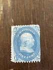 Us 1868 1   Franklyn  f  Grill Stamp  92 Used Cv  375 - Not Mint 