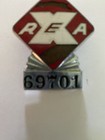 Vintage Badge From Railway Express Company  No 69701 Has Damage Shown In Picks