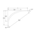 Outwater 10-1 2 face X 78 long  Primed White Polyurethane Foam Crown Moulding
