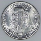  vintage American Silver  1943 Mercury Dime 90  Silver 10c Bu-gem H844