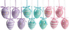 Burton   Burton Easter Egg Ornaments 3 Assorted Designs Home Decor- Set Of 12