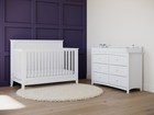 Solstice 5-in-1 Convertible Baby Crib  White