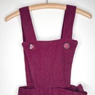 Vintage 60s Cheerleader Overalls Corduroy Shorts Letterman Shattered Torn