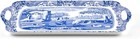 Blue Italian Large Handled Tray - Rectangular Melamine Serving With 