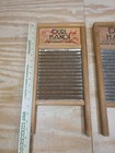 2 Small 18  X 8-1 2  Vtg Columbus Washboard Co  Dubl Handi Washboard Free Ship
