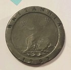 Great Britain 1797 2 Pence George Iii Cartwheel Two Pence Soho Mint Km  619 F vf