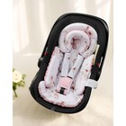 Bomolour Infant Car Seat Insert For Baby Head Body Support  Pink   Reversible   