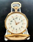 Antique 18k Solid Gold Fancy Dial 25 6mm Lady s Swiss Pendant pocket Watch  Runs