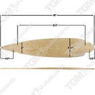 Moose Longboard Skateboad Deck 9 25  X 46  Pintail Cruiser Maple