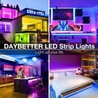 100ft Led Strip Lights  Smart Light With App Remote Control  Rgb Led Lights For 