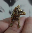 Vintage Style Solid Brass Pure Copper Cute Animal Fox Figurine Statue