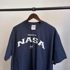 Vintage Y2k Nasa Space Cool Logo Spellout Navy Mens Xl Outdoor Tee