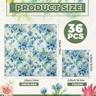 36 Pack 9 Styles Decoupage Napkins Assorted Sage Green Fresh Plants Floral