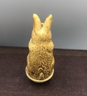 Antique Early Celluloid Roly Poly Rabbit Begging Germany Easter Bunny