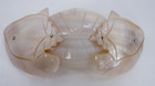 Vintage Carved Mother Of Pearl Hair Barrette Clip Conck Shell 4 75 