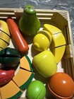 Melissa   Doug Wooden Flip   Serve  Set  Fruit Cutting Food