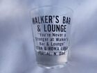 Vintage Walker   s Bar   Lounge Souvenir Shot Glass Portal North Dakota           