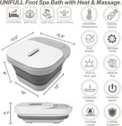 Spa Bath With Heat And Massage Rollers  Bubble  Foot Pedicure Kit  Temperature C