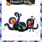 13ft Halloween Inflatables Giant Octopus Black Sticky 13ft