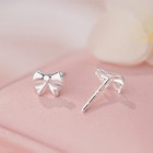Ribbon Dreams Sterling Silver Stud Earrings