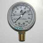 Water Well Pump Liquid Filled Side Mount Pressure Gauge 0 To 100 Psi  1 4  Mnpt