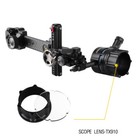 Compound Bow Sight 1pin Carbon 0 019  4x 6x 8x Lens Micro Fiber Adjustable Hunt