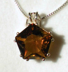 Citrine Star Of Venus Pendant  J3231