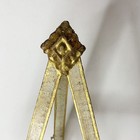 Vintage Italian Florentine Style Table Top Easel Gold Gilt White Wood 10 x5 