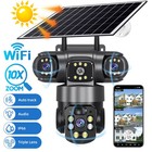 New 4k Solar Battery Wireless Wifi Outdoor Pan tilt Home Security Camera System