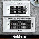 Original Bath Tub Shower Mat Extra Long 34 5 X 15 5  Non-slip With Dr