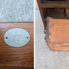Vintage Baker Furniture Mahogany 3-drawer Bachelor Chest Nightstand Burl Veneer