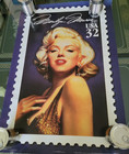 Rare  Vintage Poster Marilyn Monroe 1995 24 x36  usps  legends Of Hollywood 